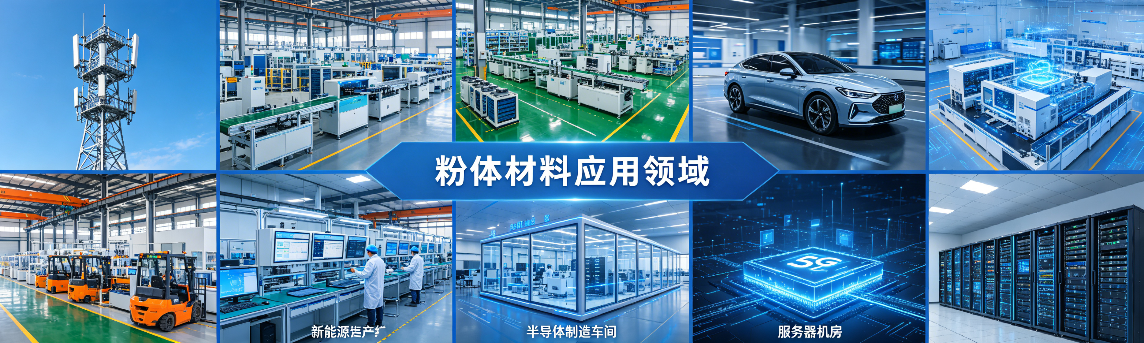 粉体材料应用领域全景